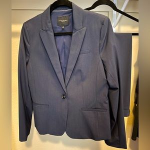 Navy blue suit jacket and pants